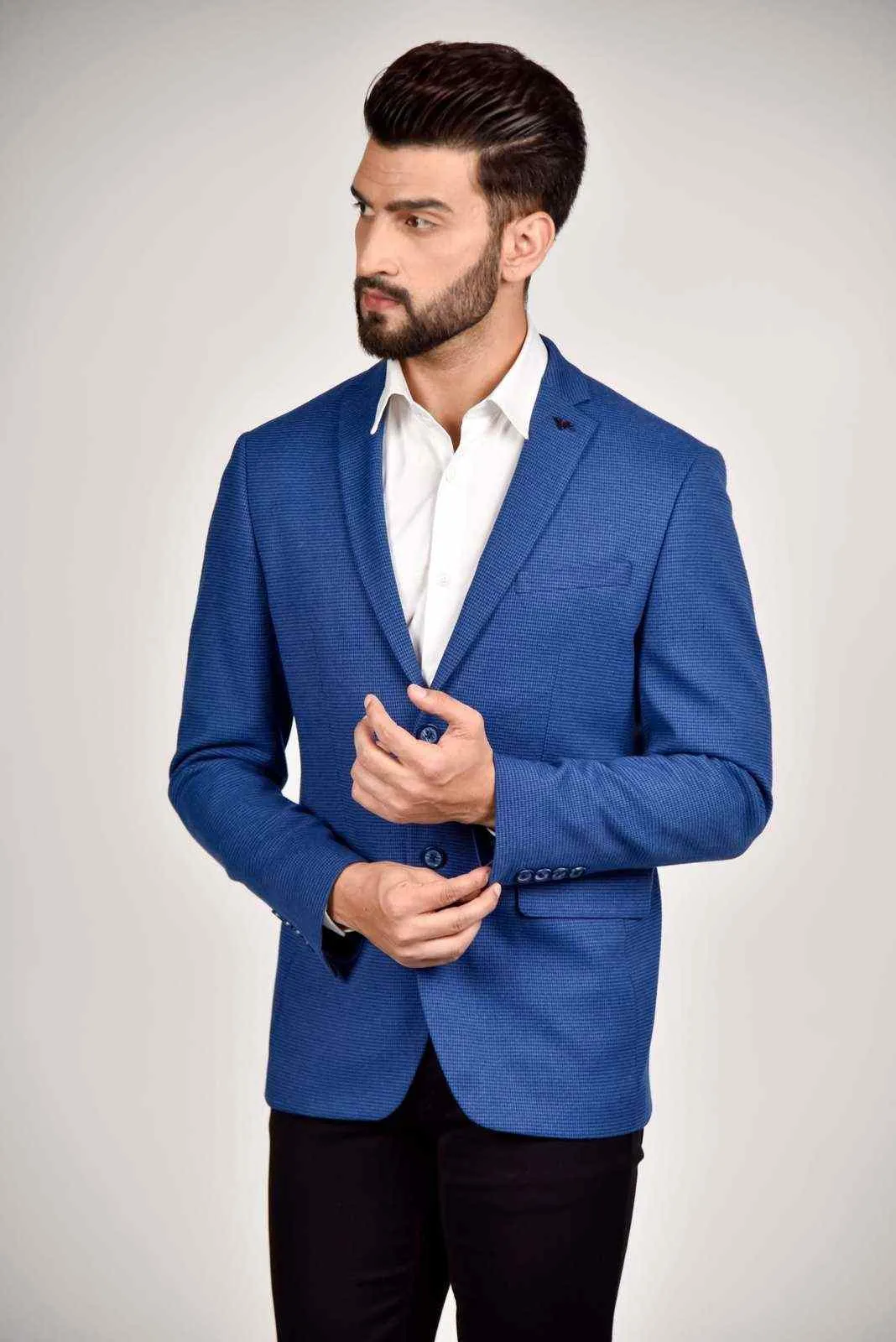 Blue Tweed Blazer