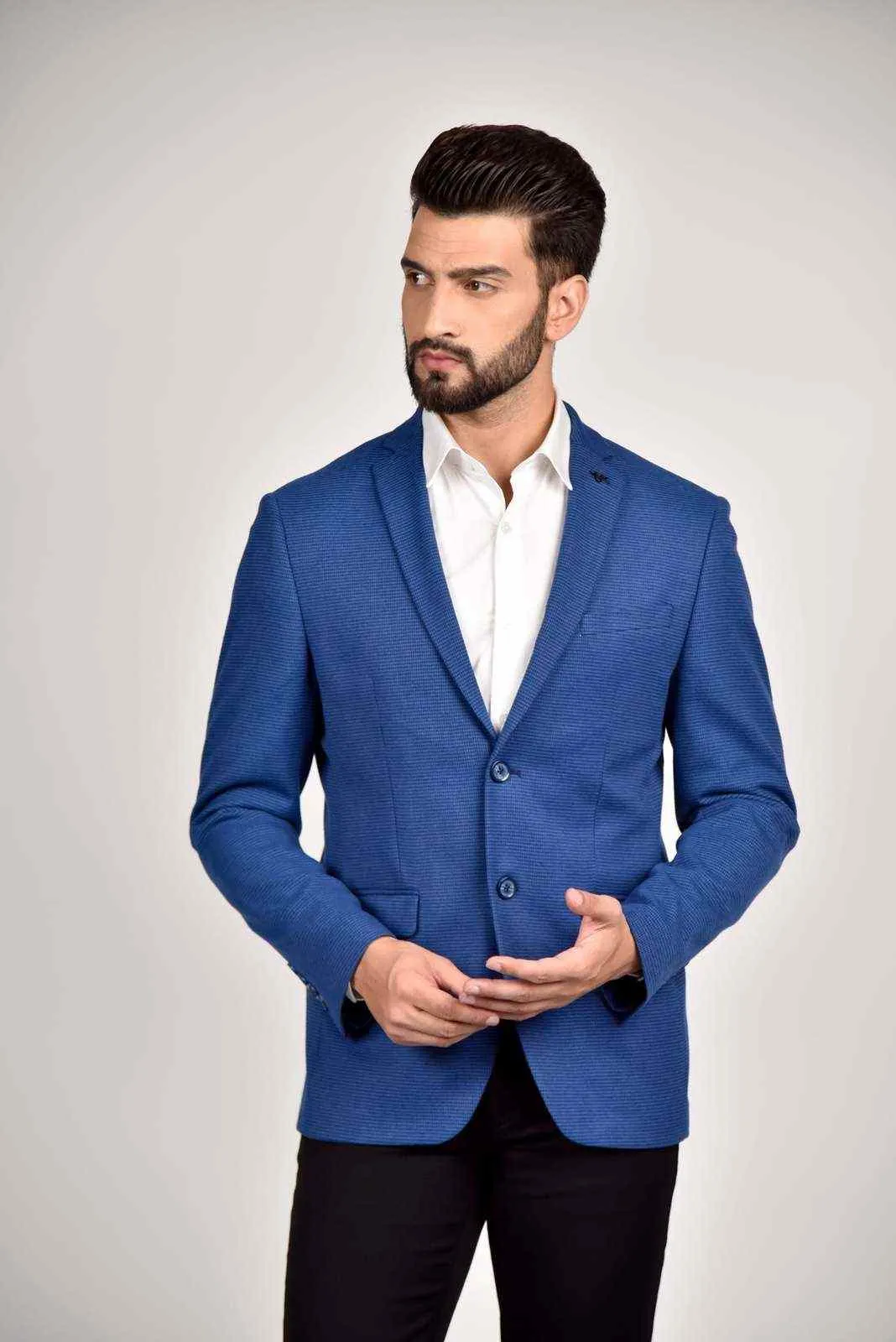 Blue Tweed Blazer