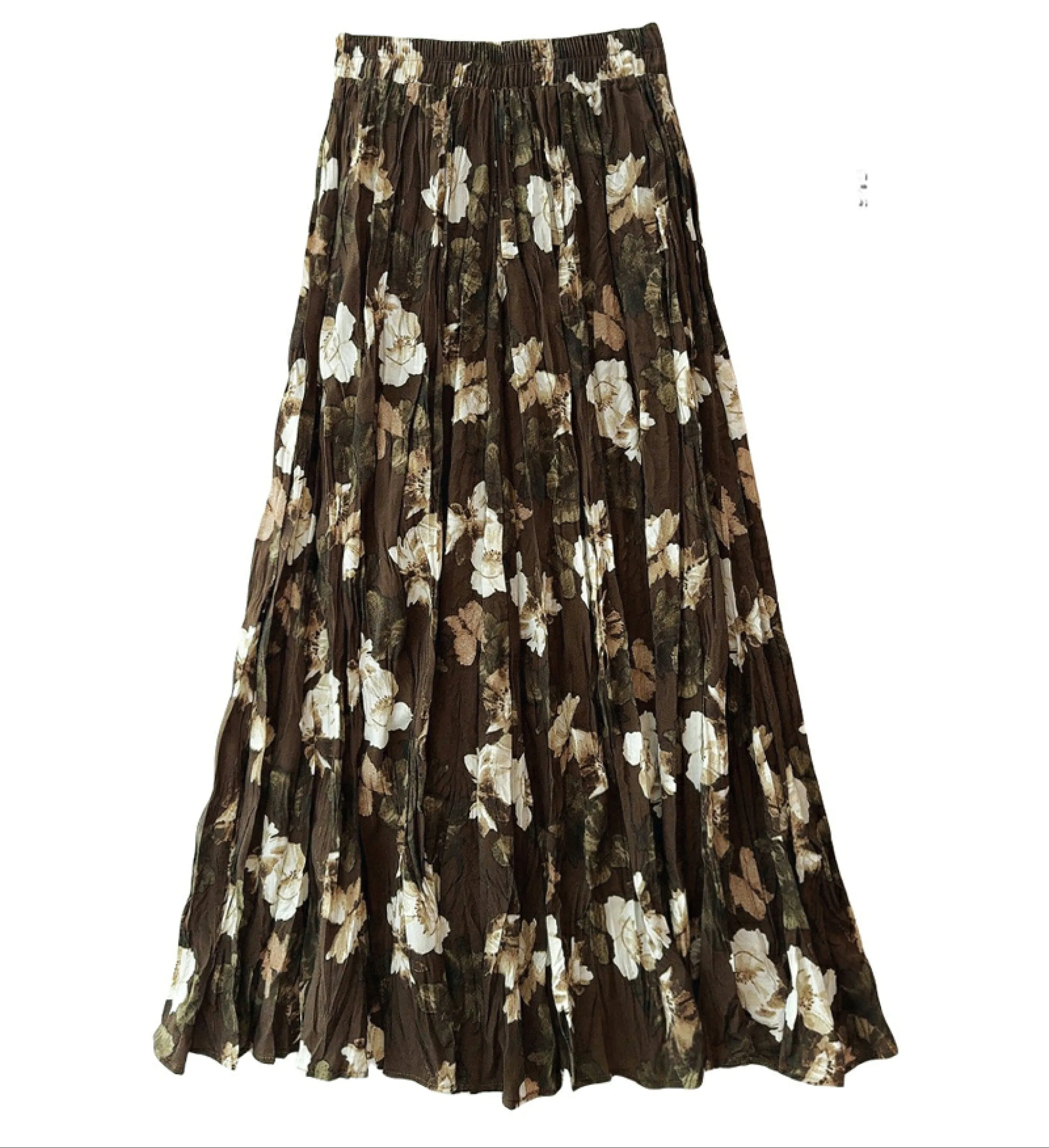 Boho Rose Draped Maxi Skirt