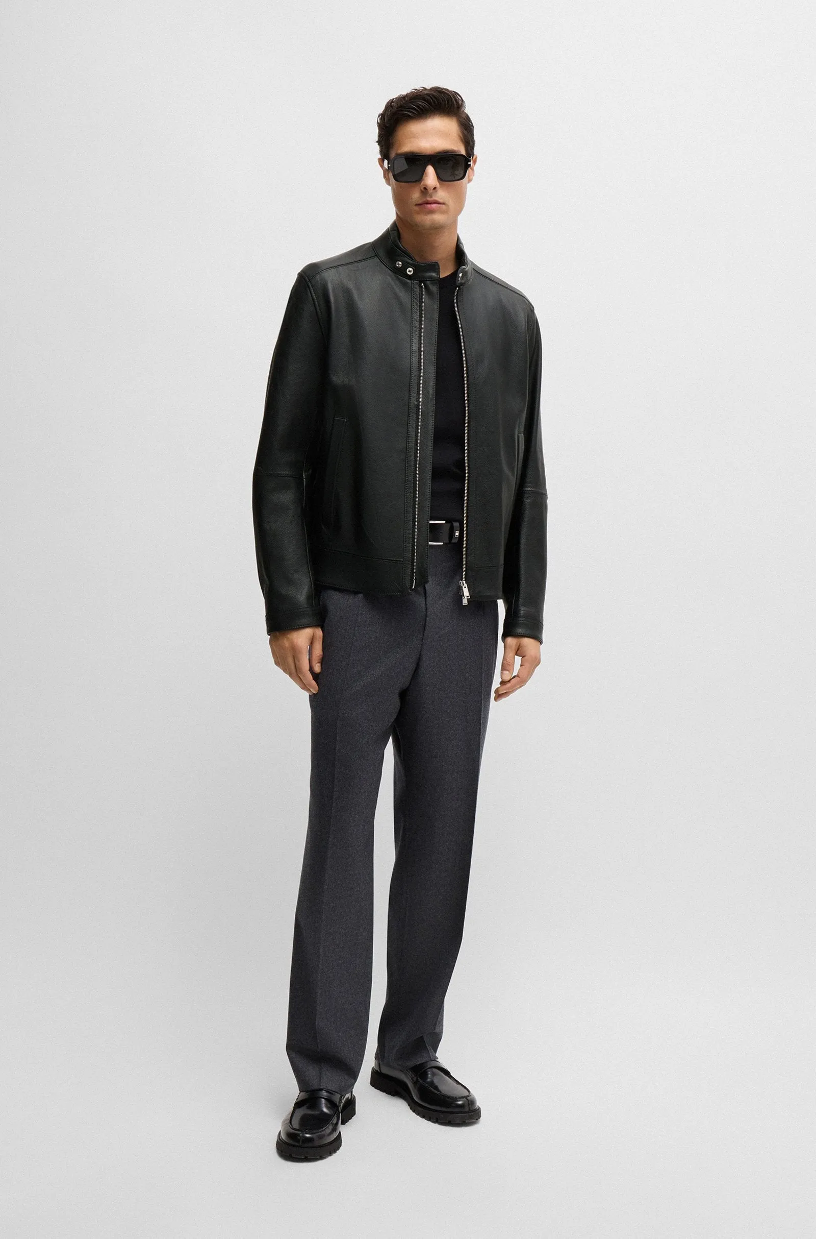 BOSS Casual Jackets Regular Fit in Leather - H-MANSELL2 10257647 01-50518906