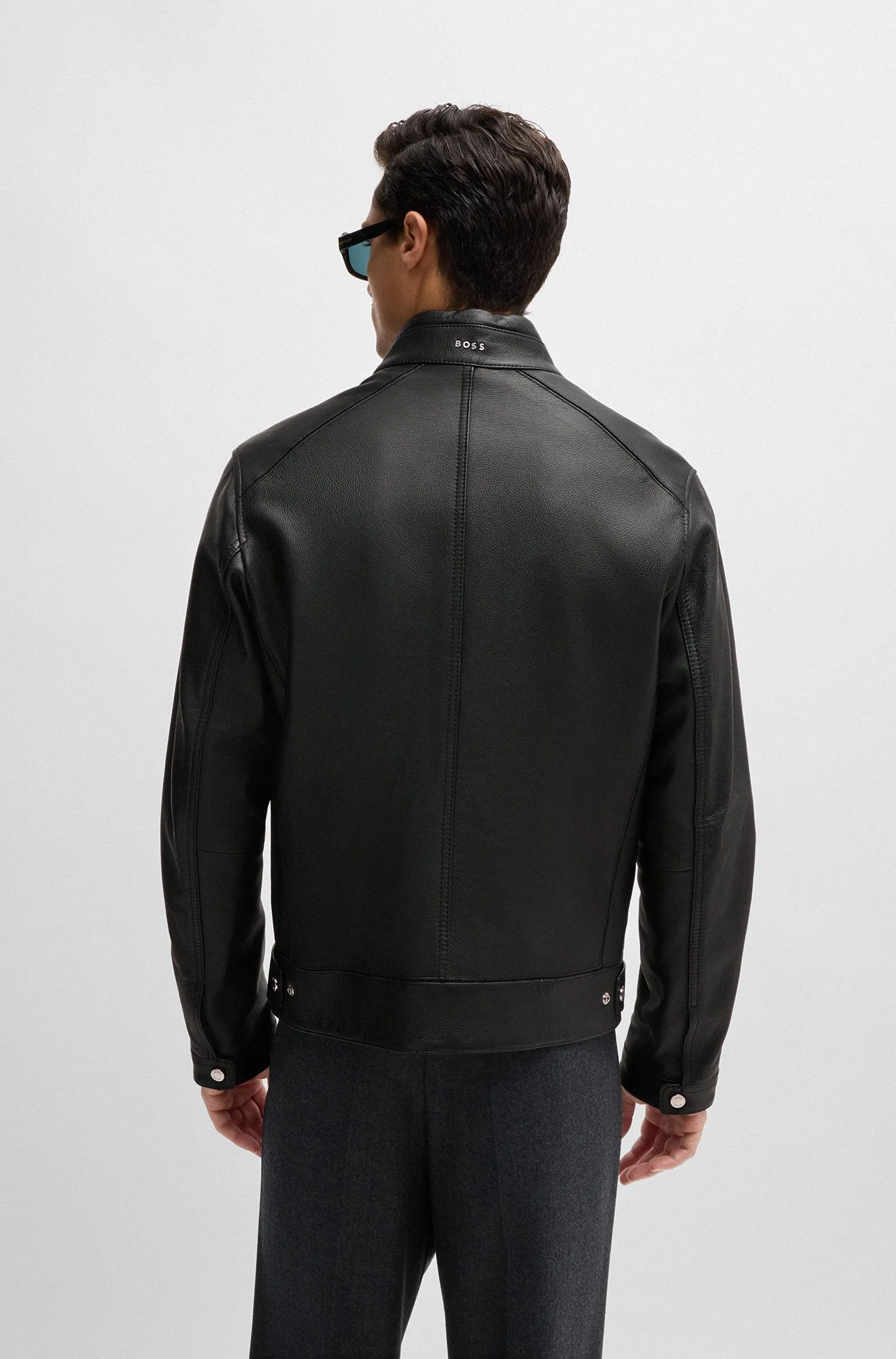 BOSS Casual Jackets Regular Fit in Leather - H-MANSELL2 10257647 01-50518906