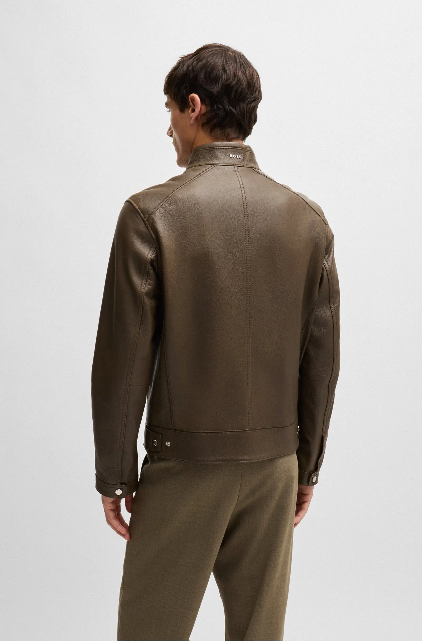 BOSS Casual Jackets Regular Fit in Leather - H-MANSELL2 10257647 01-50518906
