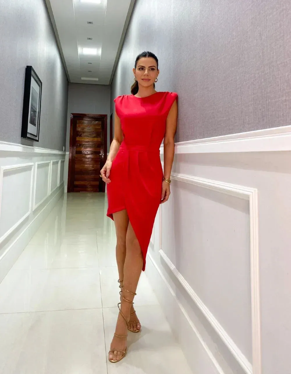 Britty | Cocktail dress with tulip hem