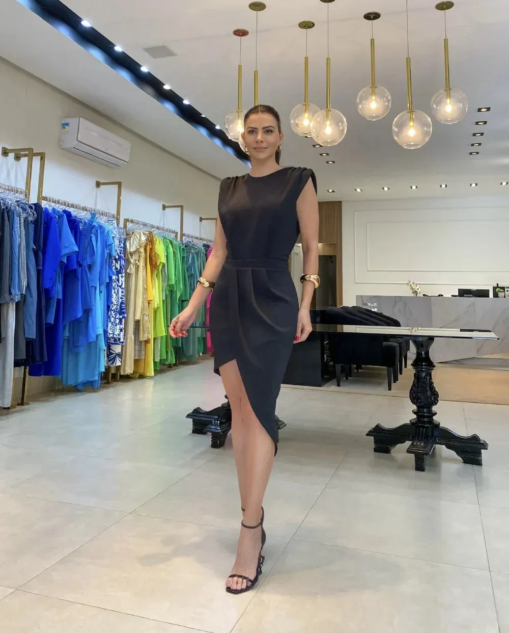 Britty | Cocktail dress with tulip hem