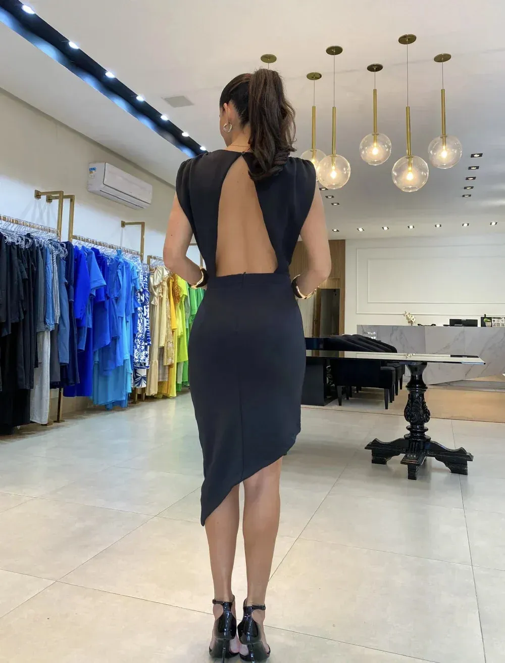 Britty | Cocktail dress with tulip hem