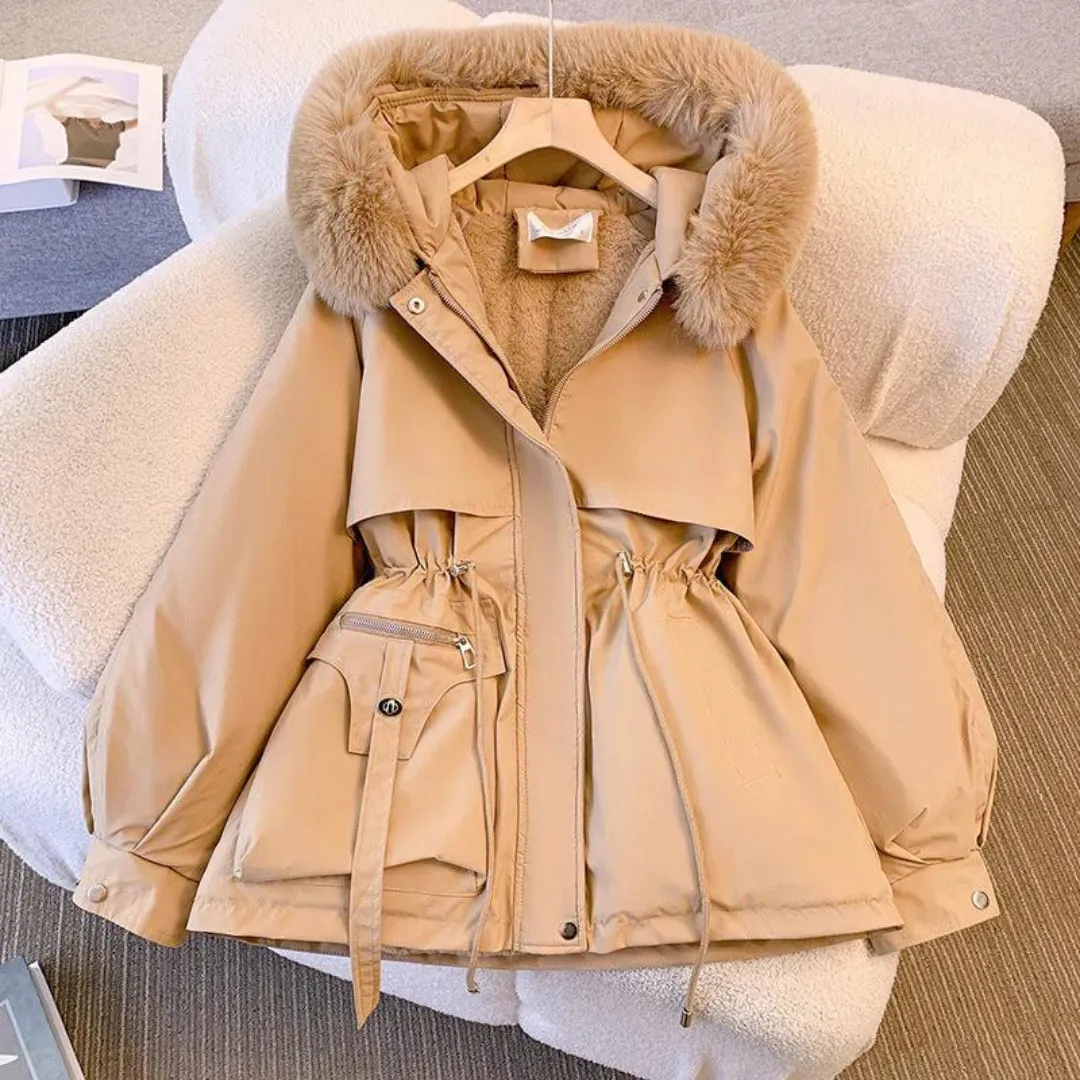 BROOKE | ELEGANT PUFFER WITH FUR COLLAR