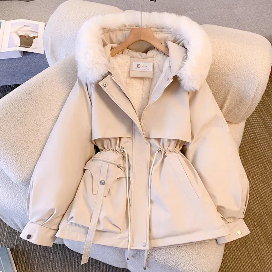 BROOKE | ELEGANT PUFFER WITH FUR COLLAR