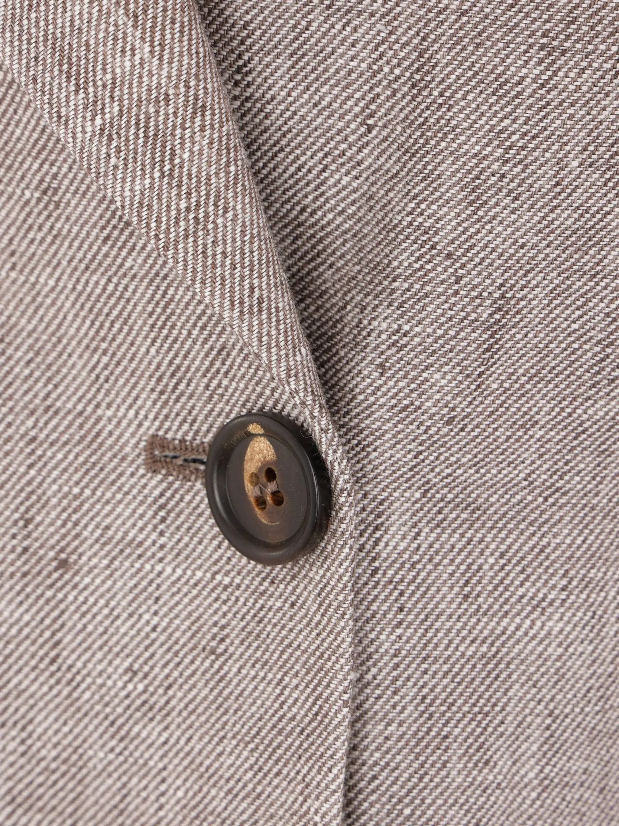 Brunello Cucinelli Walnut Brown -knäppt manschettjacka