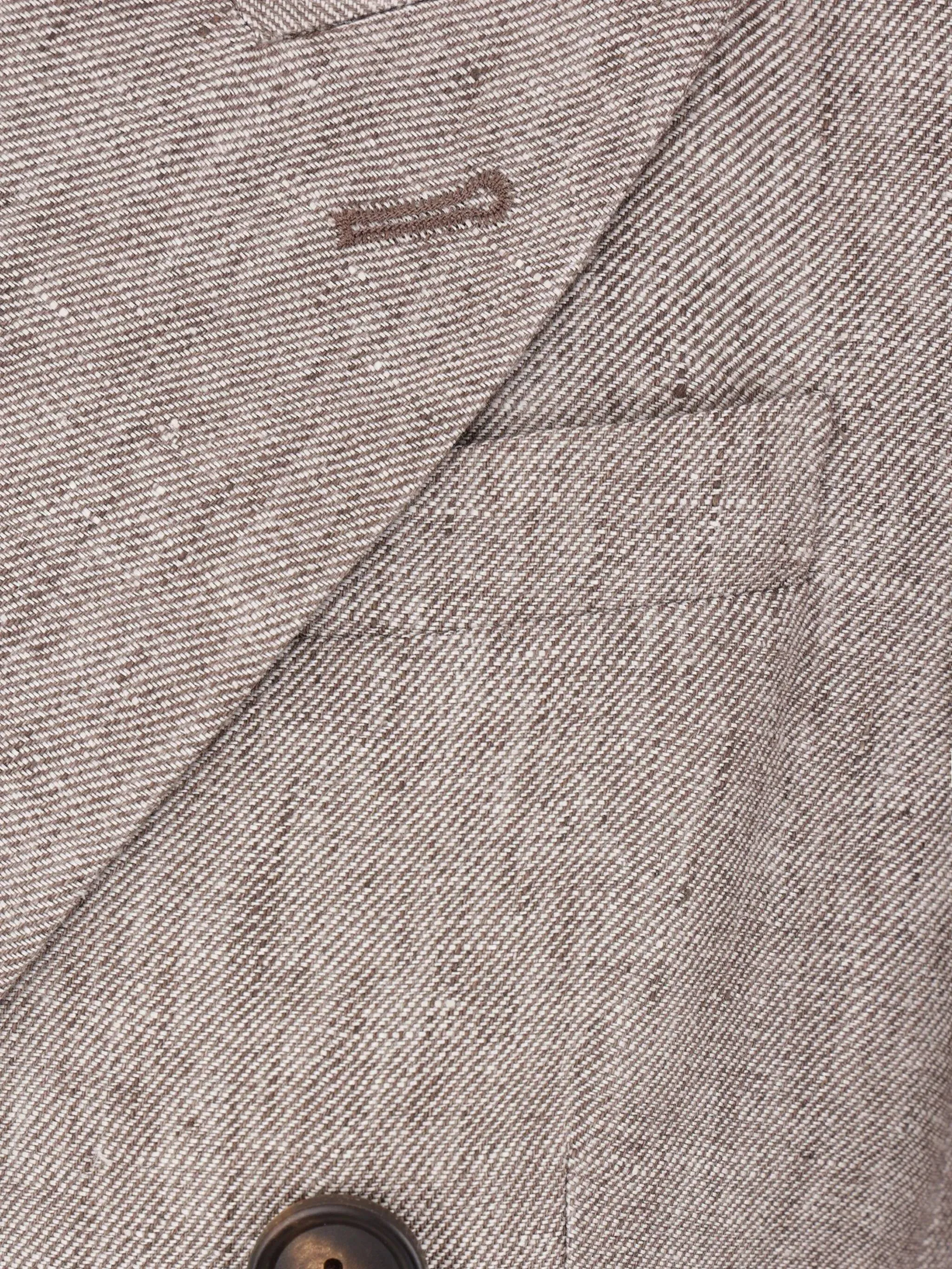 Brunello Cucinelli Walnut Brown -knäppt manschettjacka