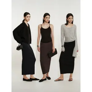 Bubble Knit Midi Skirt