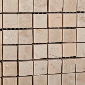 Bursa Beige / Sandy Beige Marble 5/8 X 5/8 Polished Mosaic Tile - Box of 5 Sheets