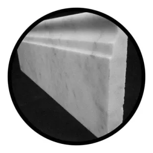 Carrara Marble Italian White Bianco Carrera 5/8" Baseboard Molding Polished