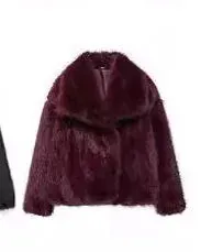 Casual Long Sleeve Fox Fur Coat