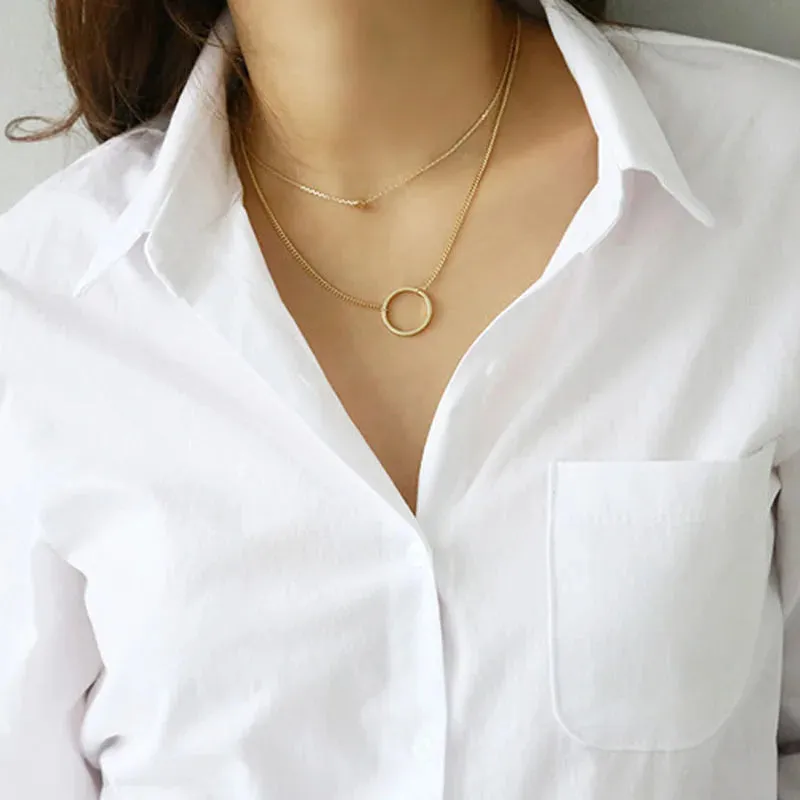 Casual Women's Long Sleeve Cotton Blouse