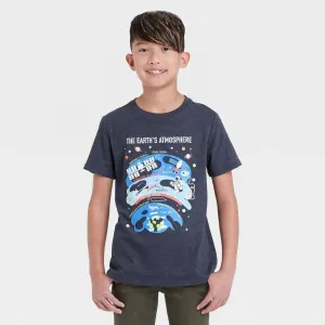 Cat & Jack Boys' 'The Earth's Atmosphere' Graphic Short Sleeve T-Shirt