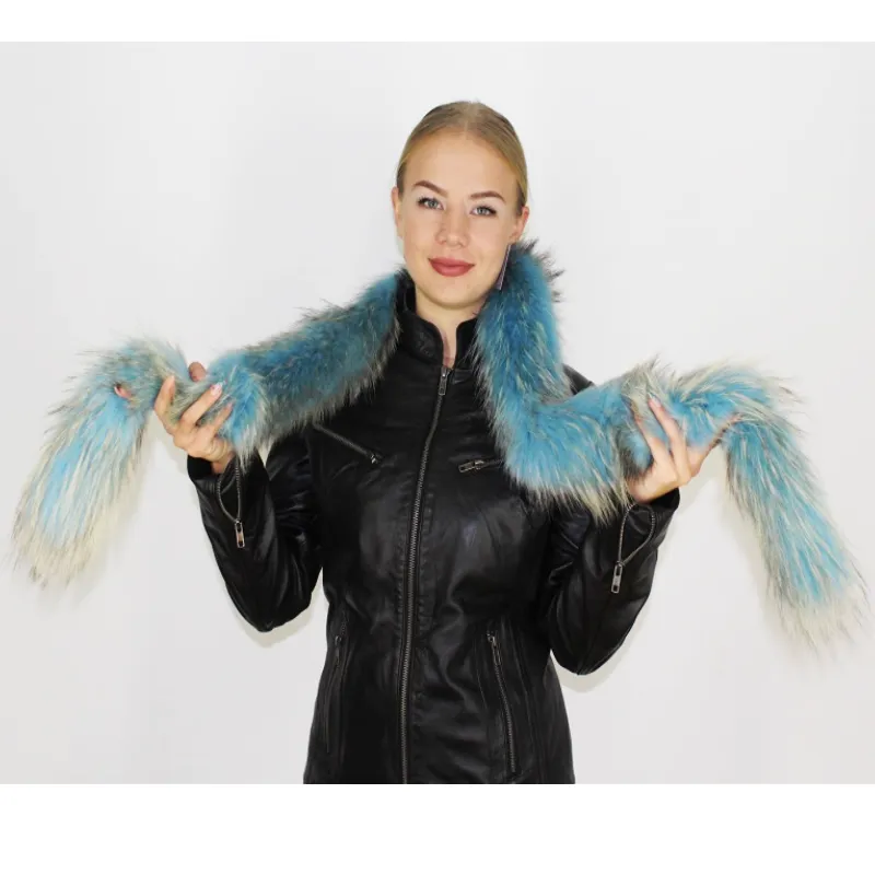 Ciel colored fox boa