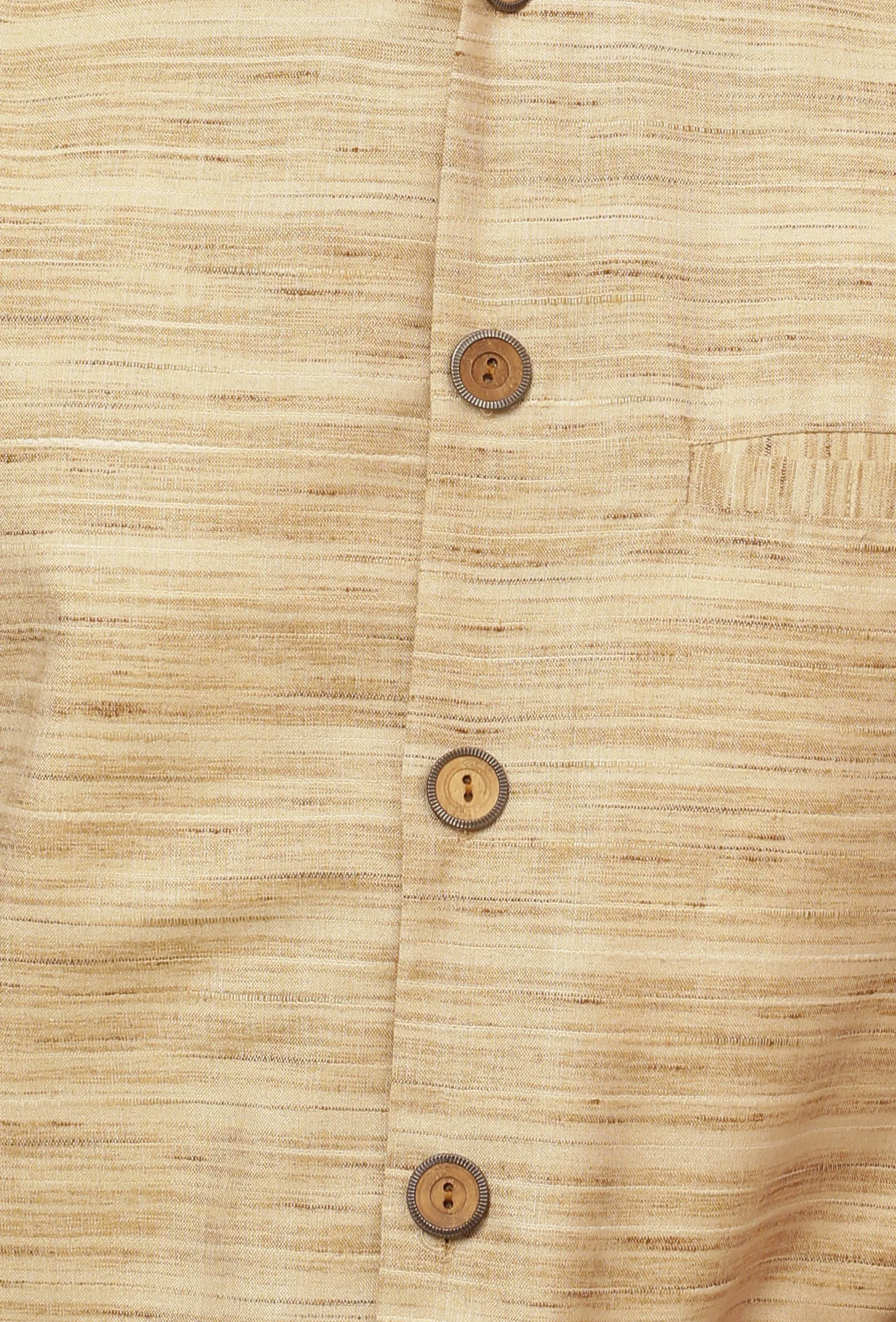 Coconut Cream Matka Silk Nehru Jacket
