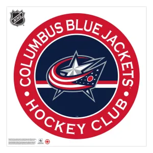 Columbus Blue Jackets 36x36 Team Reposistional Wall Vinyl Stripe Design