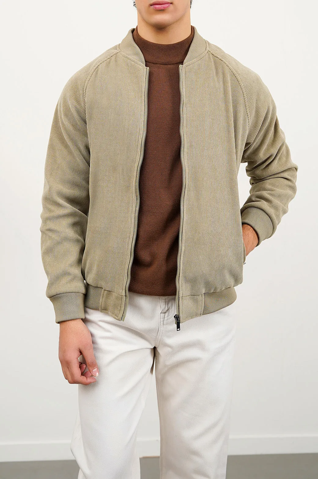 CORDUROY BOMBER JACKET