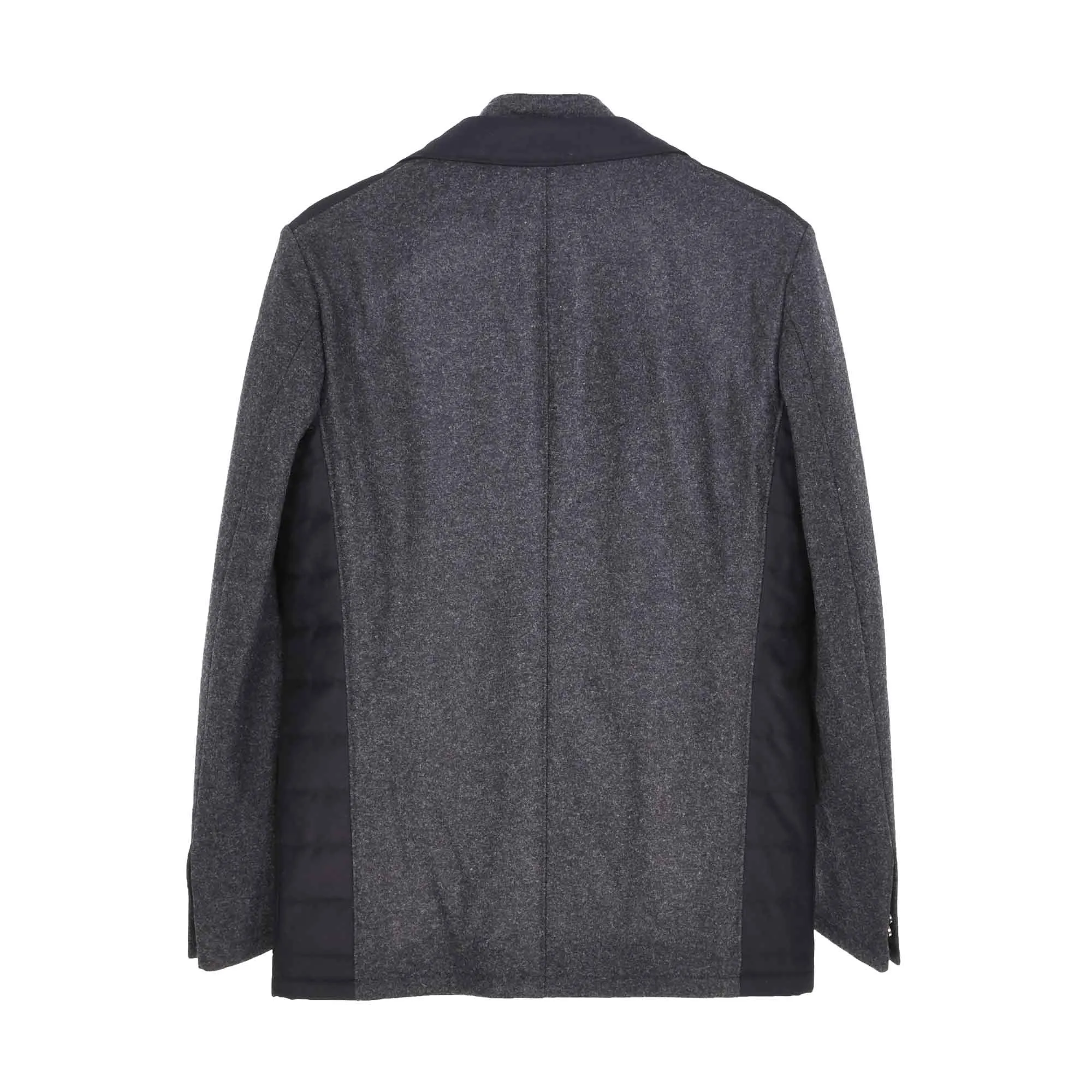 Corneliani Men's Dark Grey Padded Panel Blazer