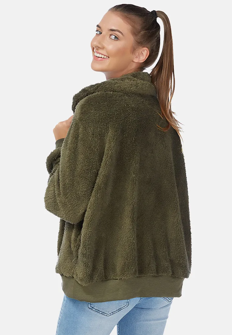 cozy furry winter jacket