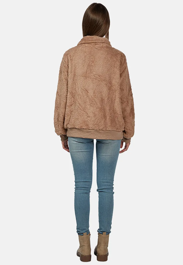cozy furry winter jacket
