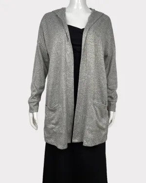 Cozy Open Front Hooded Cardigan with Pockets