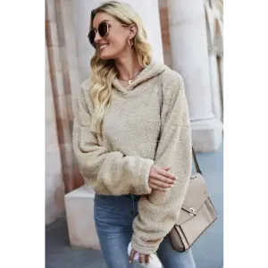 Cozy Up in Our Long Sleeve Fuzzy Hoodie