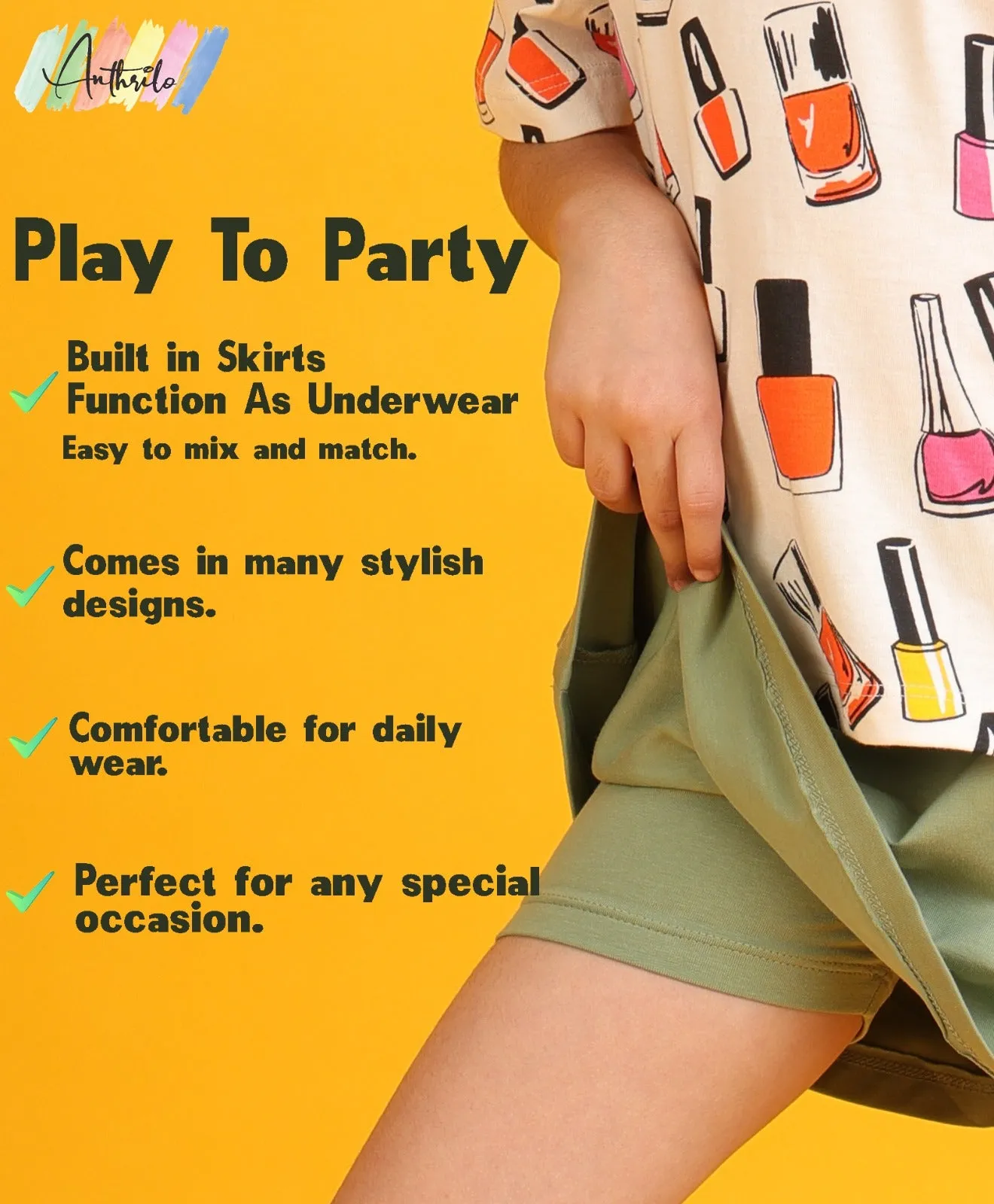 CREATE ART SUMMER BLACK SKIRT SET - WHITE/BLACK
