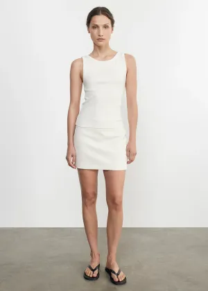 Crepe City Skirt - Cream