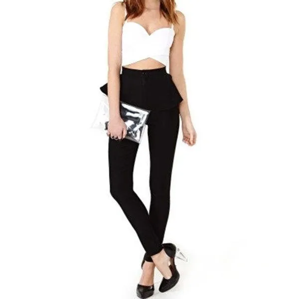 Crop Top Women V Neck Bustier Bra Top Corset Clubwear Tank