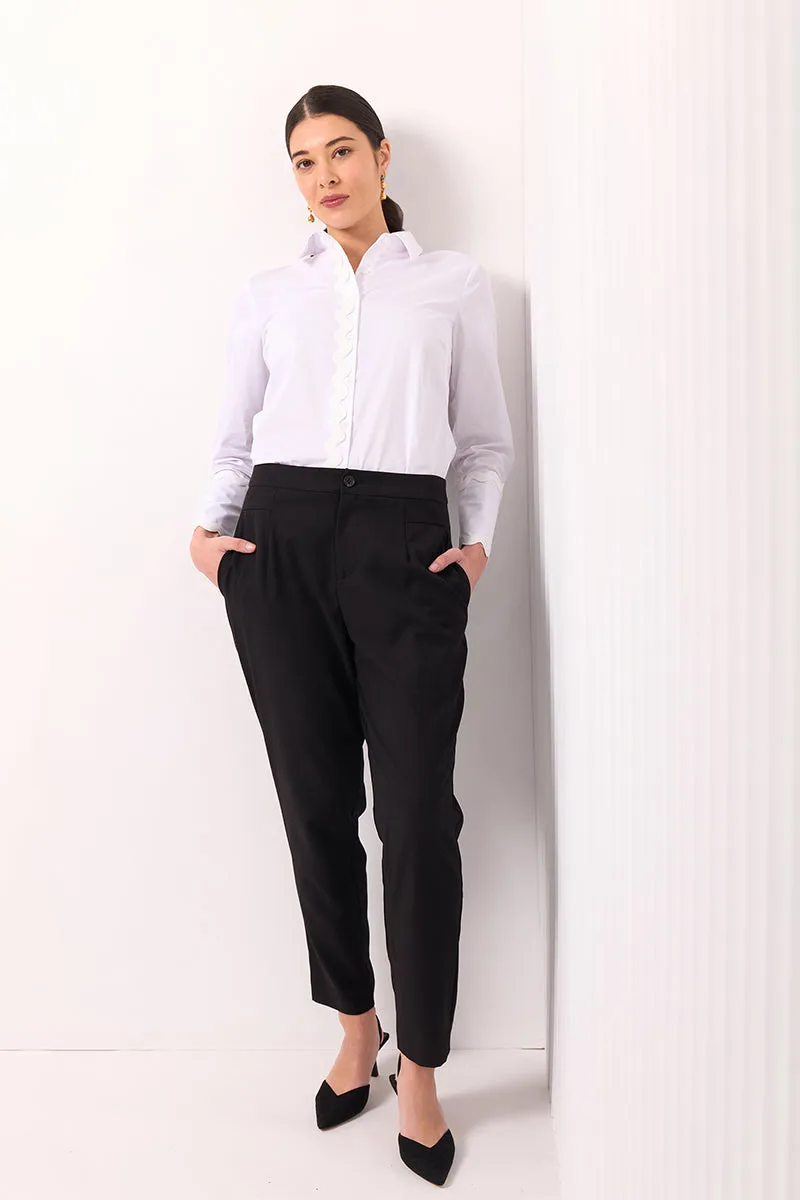 CURLY WHIRLY SHIRT - WHITE
