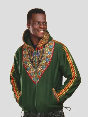 Dashiki Fleece Hoodie Jacket