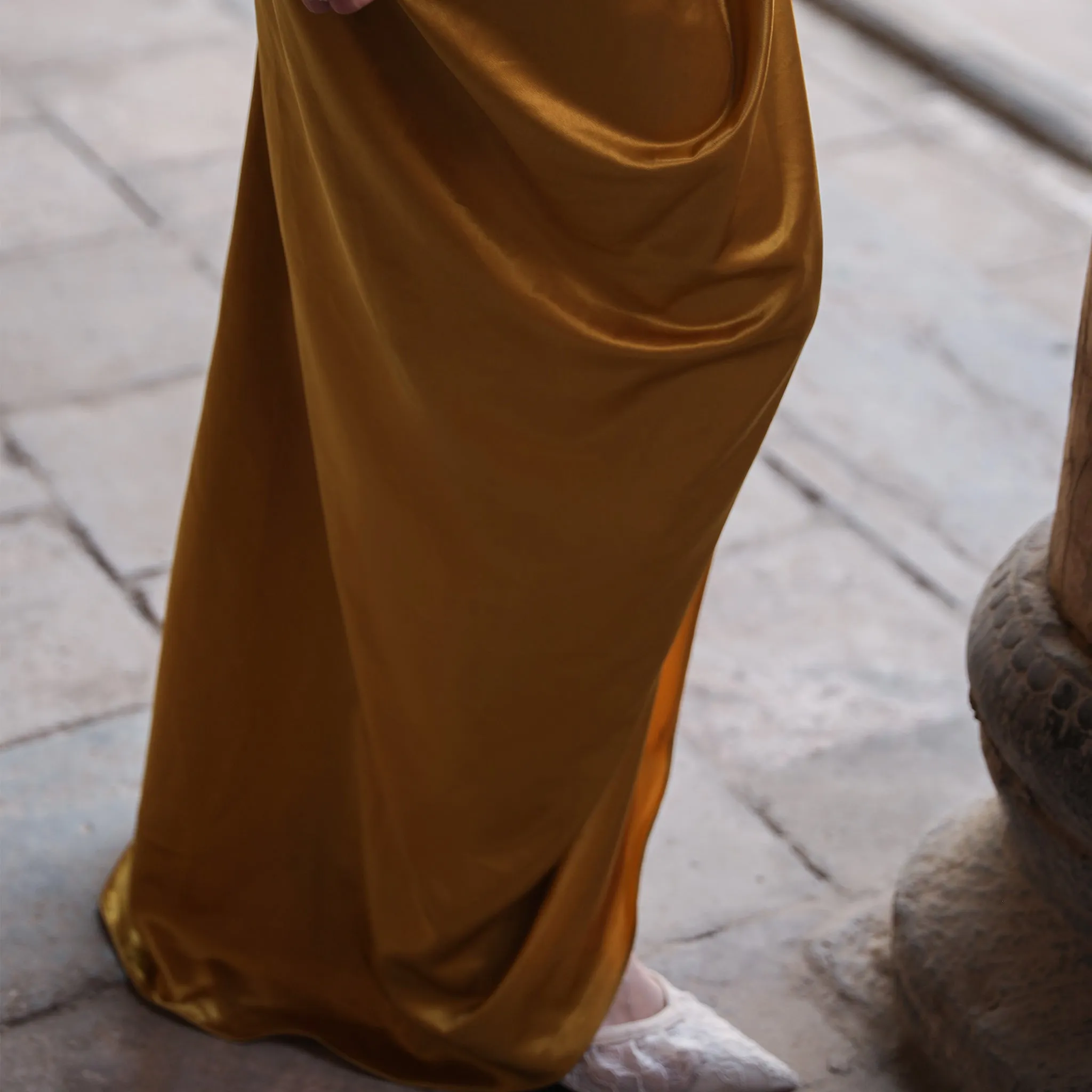 Detachable Off Shoulder Formal Gown Party Dress with Leg Slit