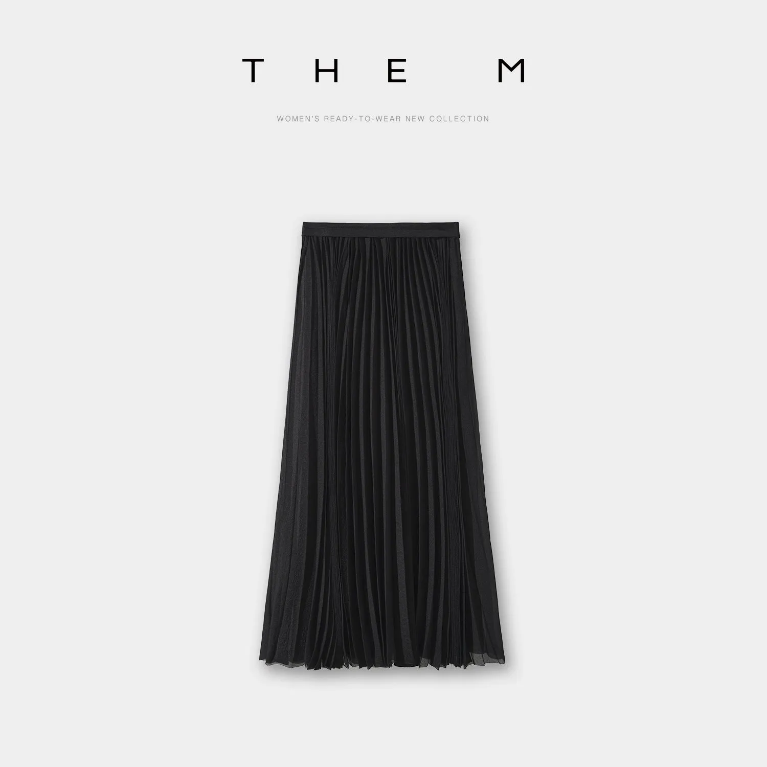 Double-Layer Flowing Pleated Skirt