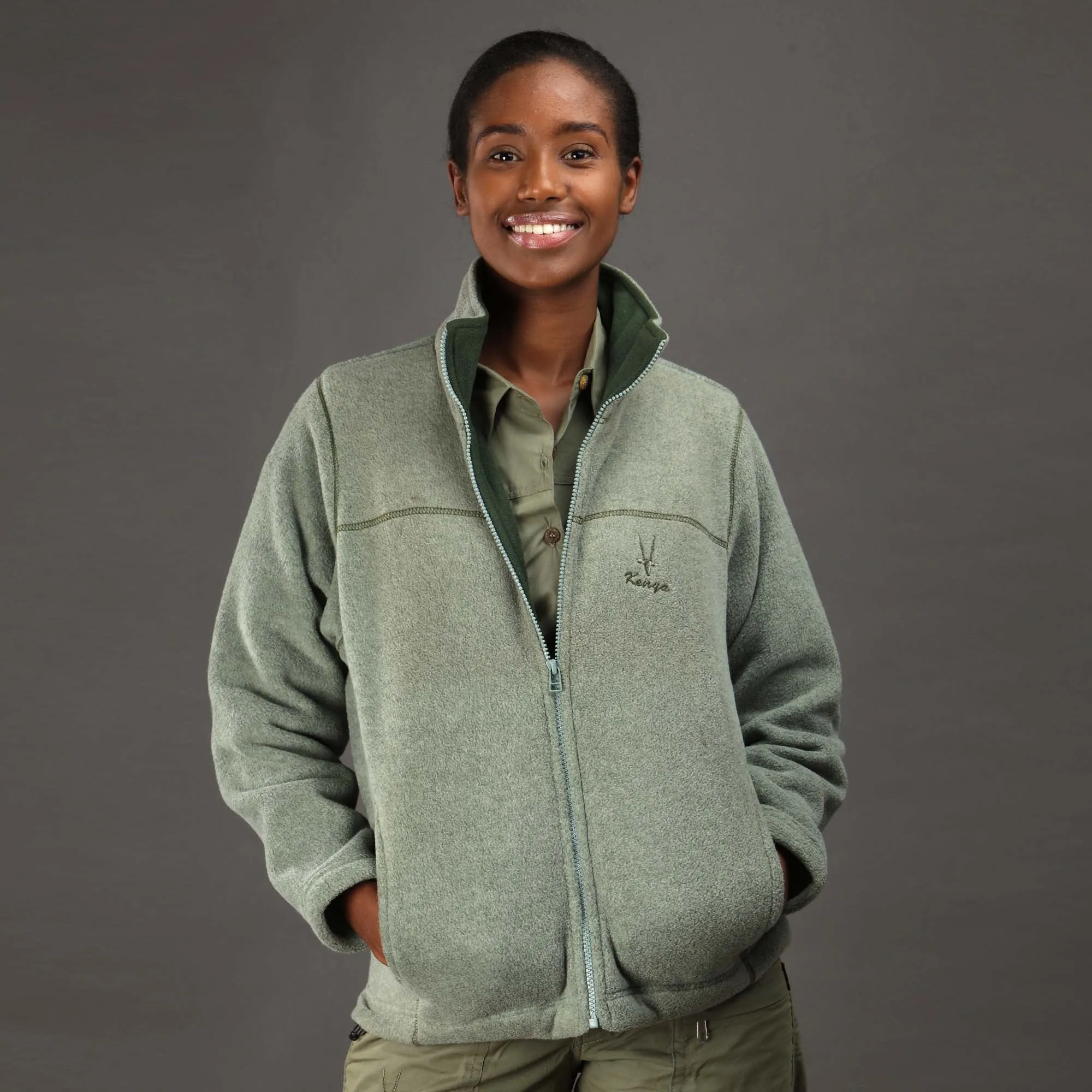 Double/Polar Overlock Style Long Sleeve Jkt