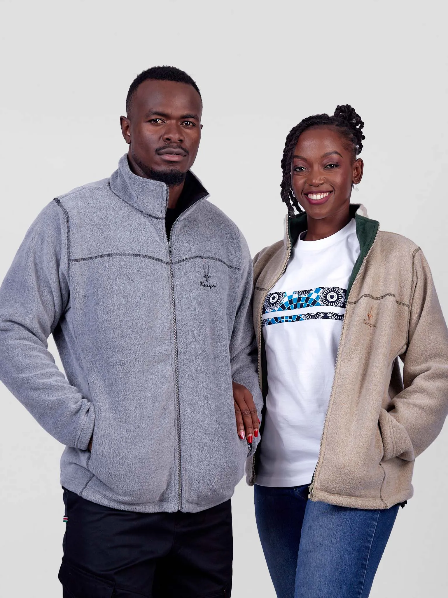 Double/Polar Overlock Style Long Sleeve Jkt