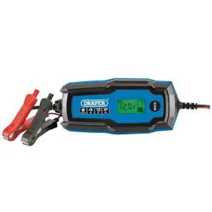 Draper 53489 12V Smart Charger And Battery Maintainer 4A