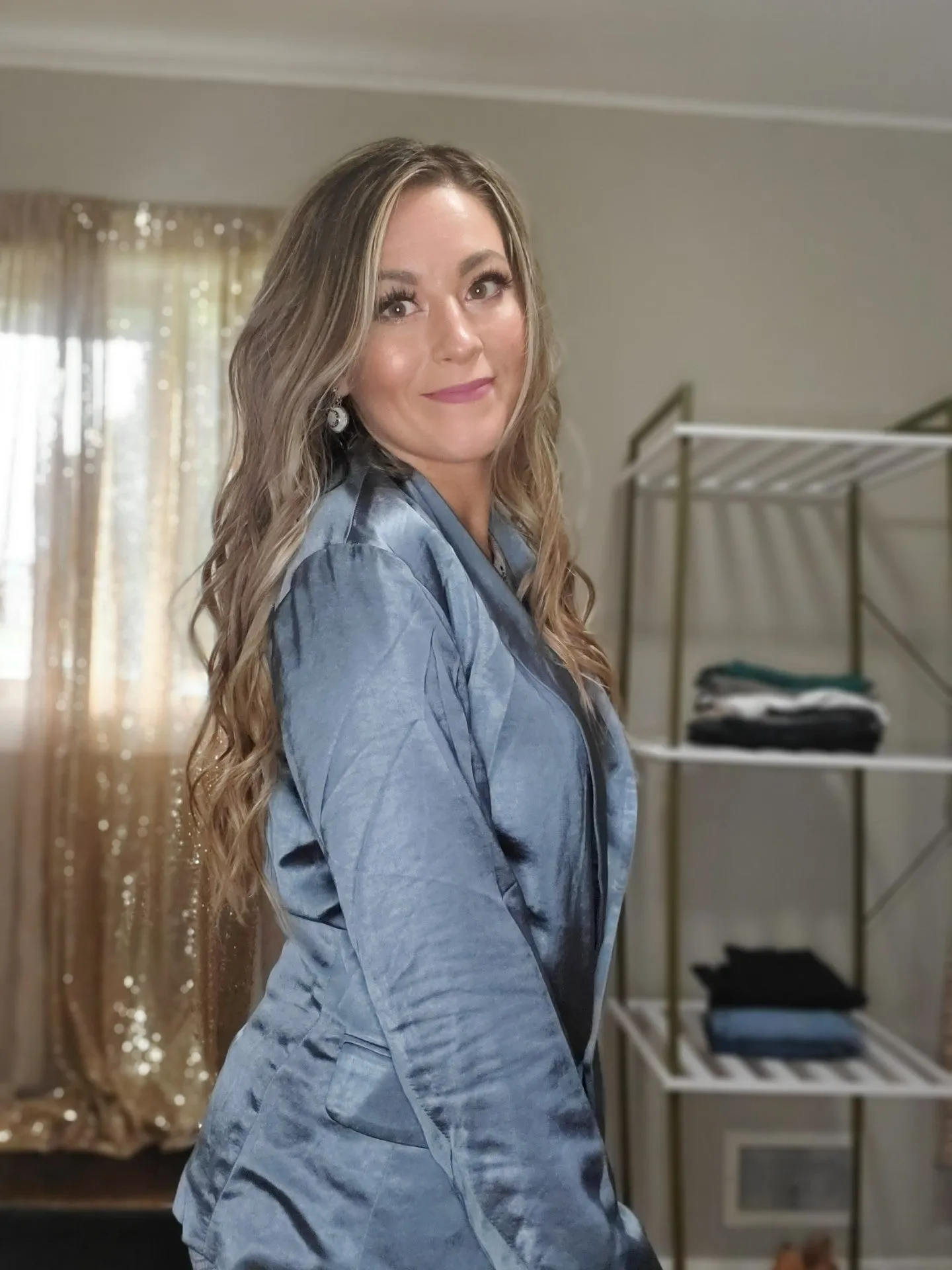 Dream Big Relaxed Fit Satin Blazer