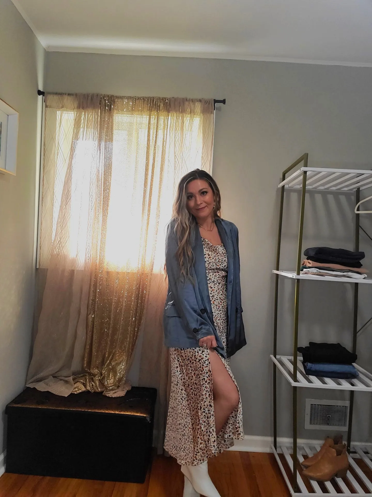 Dream Big Relaxed Fit Satin Blazer