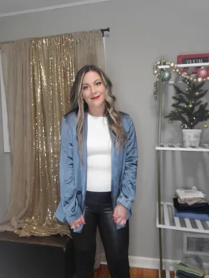 Dream Big Relaxed Fit Satin Blazer