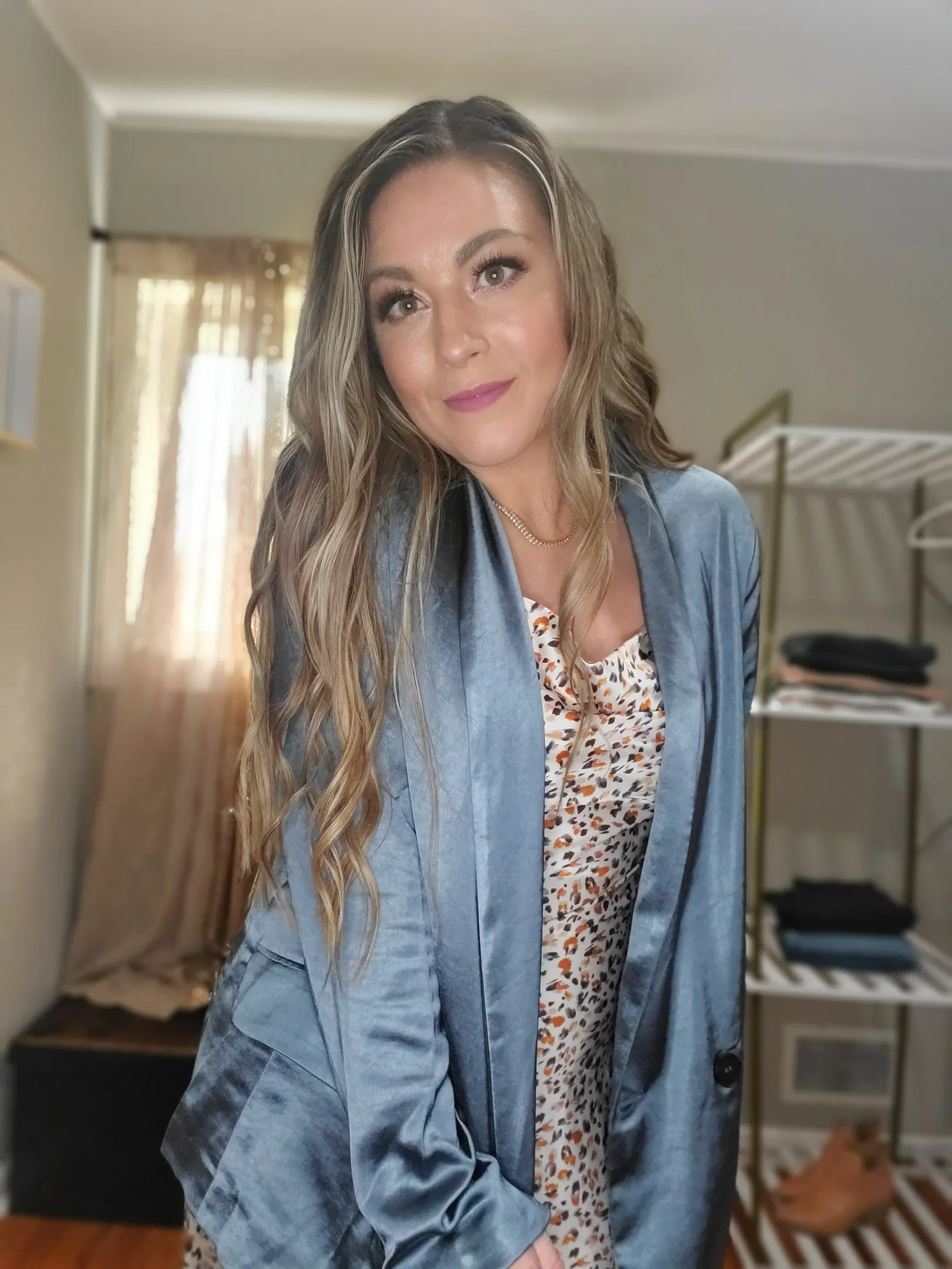 Dream Big Relaxed Fit Satin Blazer