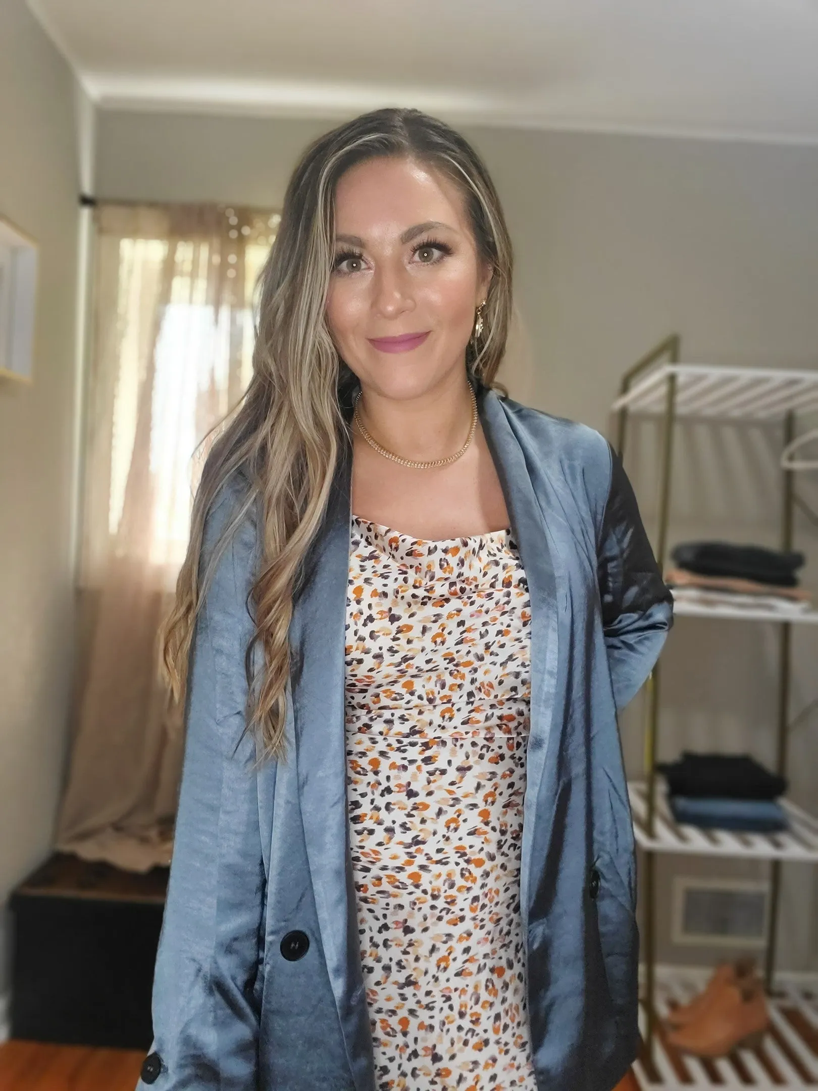 Dream Big Relaxed Fit Satin Blazer