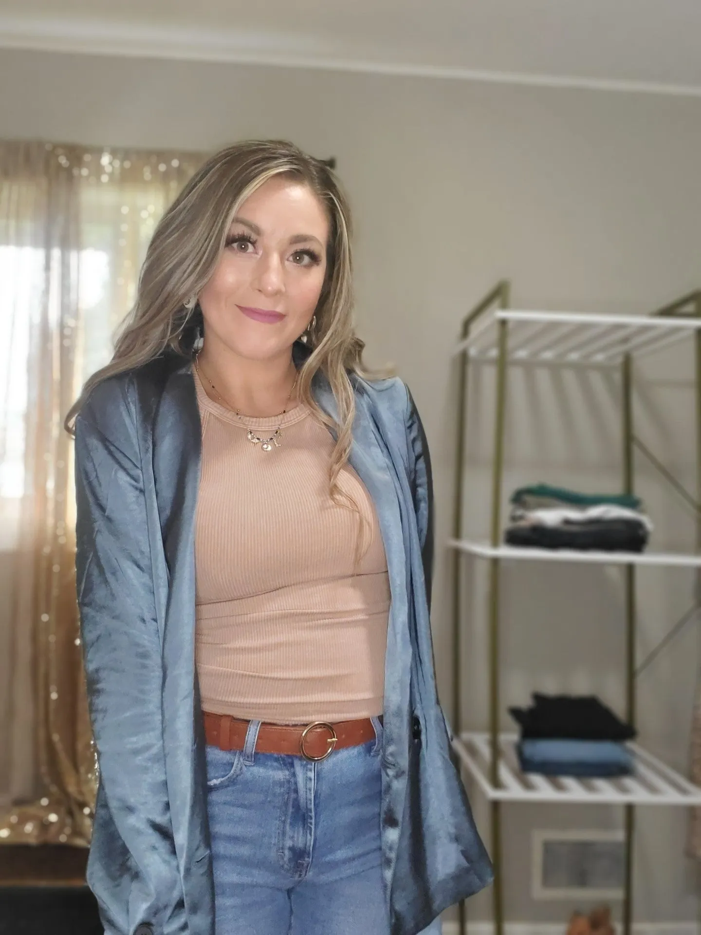 Dream Big Relaxed Fit Satin Blazer