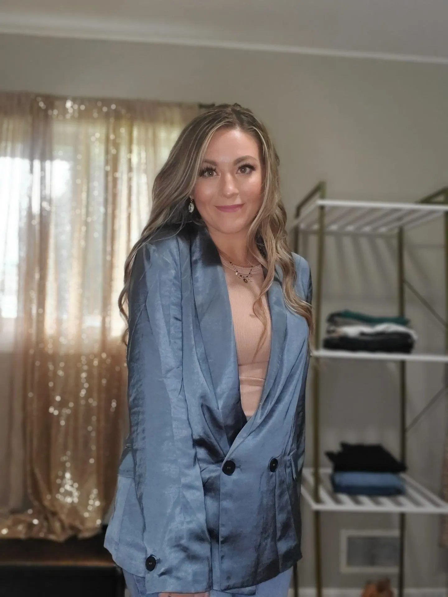 Dream Big Relaxed Fit Satin Blazer