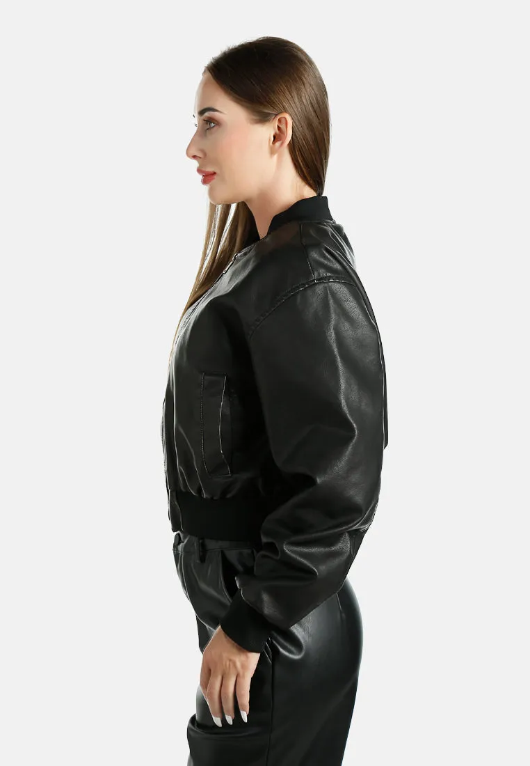 Drop Shoulder Zipper Jacket By RUW