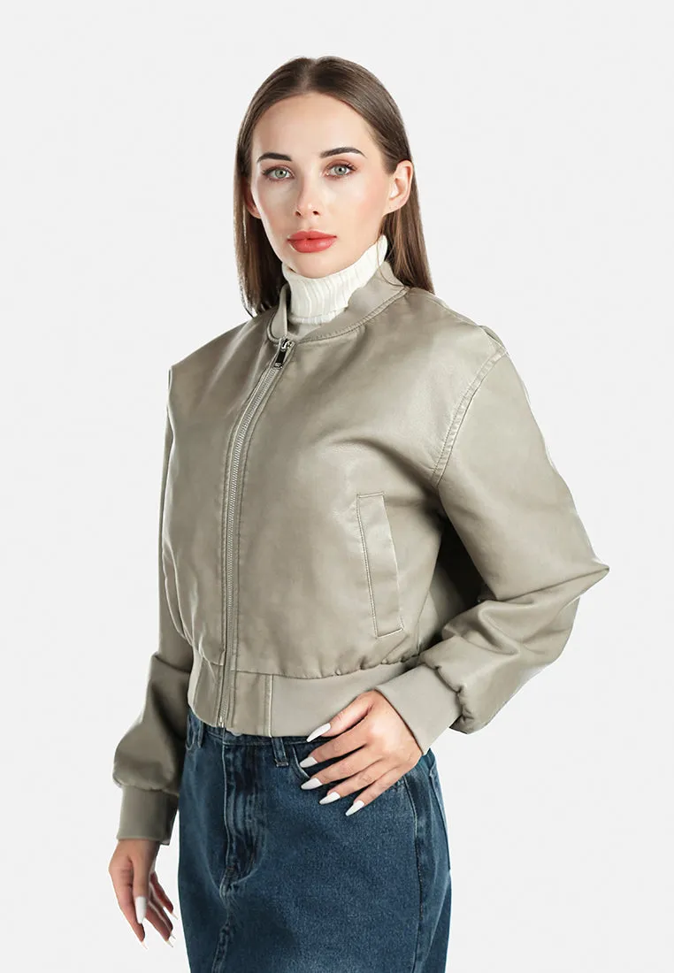 Drop Shoulder Zipper Jacket By RUW