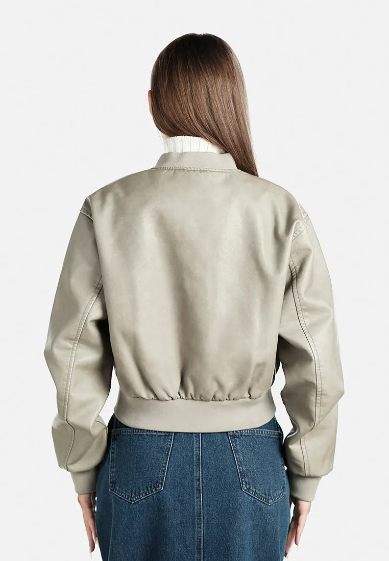 Drop Shoulder Zipper Jacket By RUW