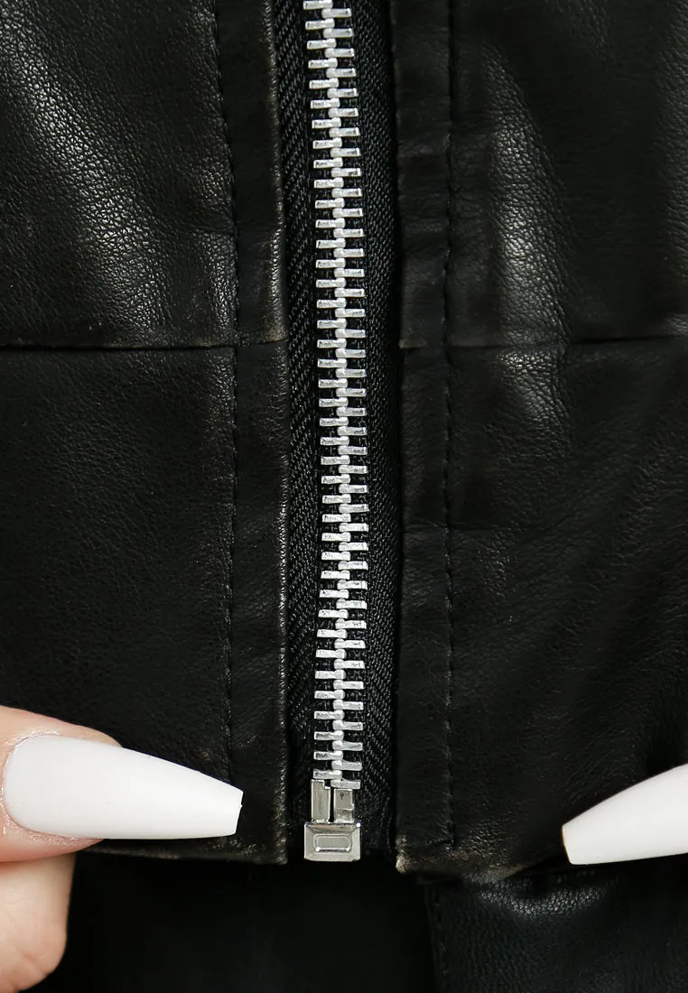 Drop Shoulder Zipper Jacket By RUW
