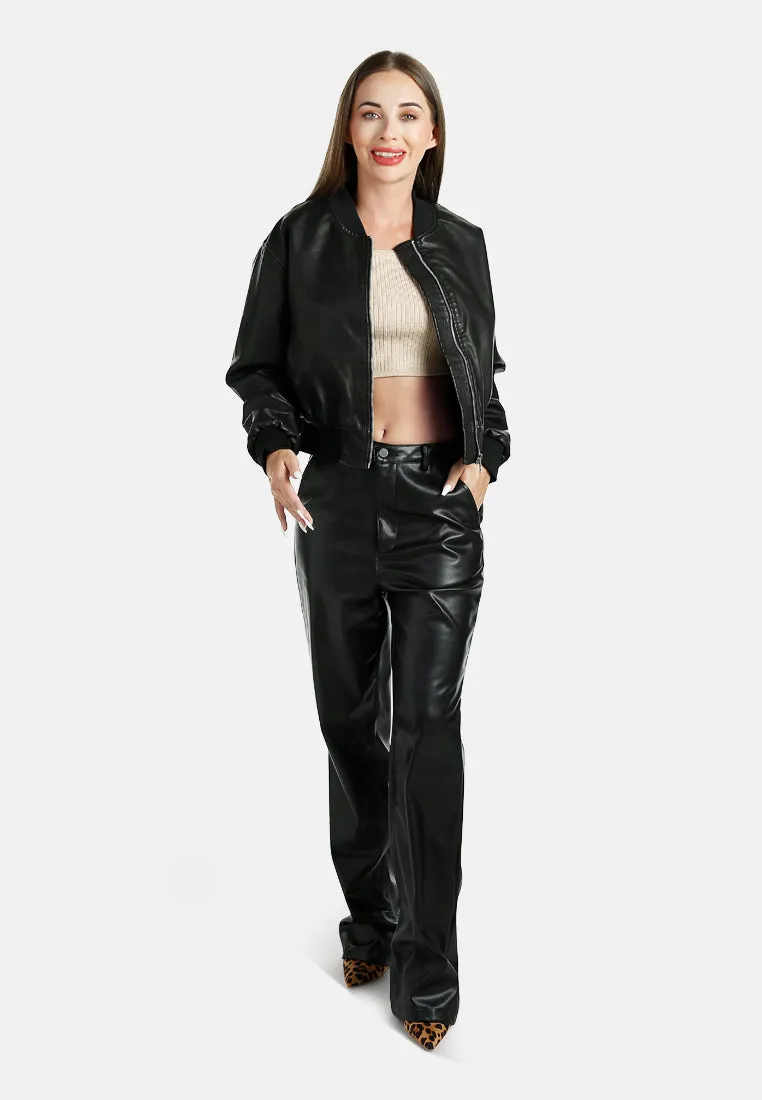 Drop Shoulder Zipper Jacket By RUW